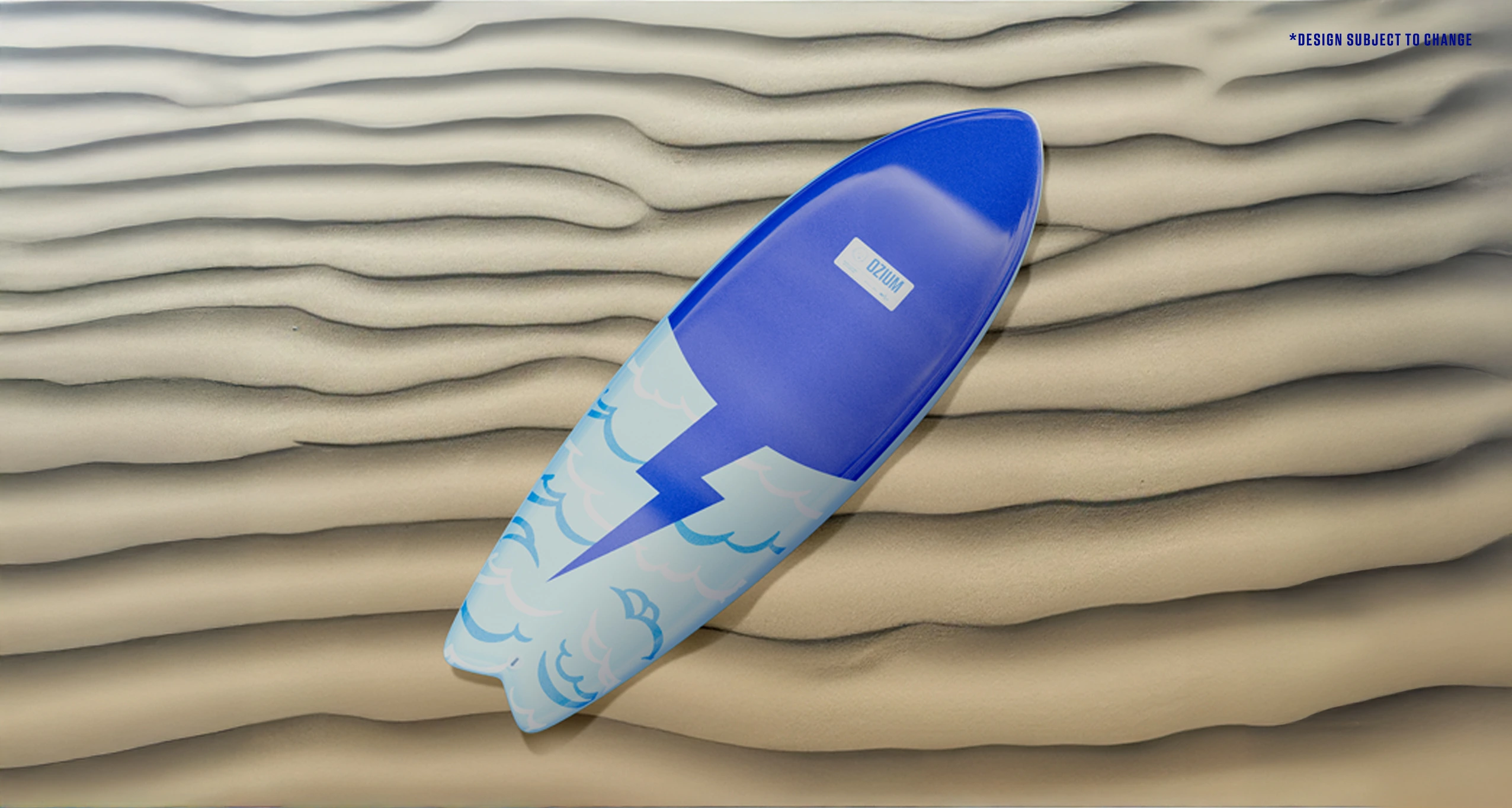 Surfboard in sand